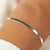 Pulseira de Prata Fita Laminada Lisa - comprar online