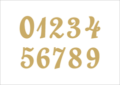 NÚMEROS MDF 3MM KIT COM 10 UNIDADES