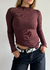 Remera Jasmine - rem1004 chocolate - tienda online