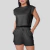 Conjunto Blusa Manga Japonesa e Shorts Cintura Alta com Bolsos Costura a Fio - comprar online