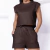 Imagem do Conjunto Blusa Manga Japonesa e Shorts Cintura Alta com Bolsos Costura a Fio