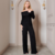 Conjunto Feminino Blusa Ombro a Ombro e Calça Wide Leg Lanzinha na internet