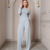 Conjunto Feminino Blusa Ombro a Ombro e Calça Wide Leg Lanzinha - loja online