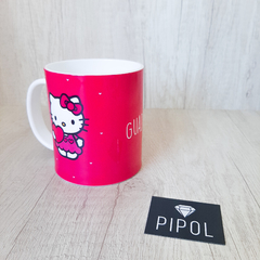 Taza Kitty con nombre