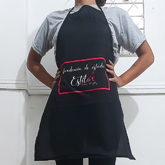 Delantal negro personalizado - comprar online