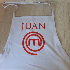 Delantal de cocina Máster Chef con nombre - comprar online