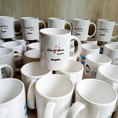Taza ceramica x 10 u