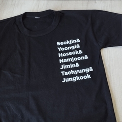 Remera Negra estampa personalizada