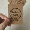 Tags en papel kraft x 30 unidades
