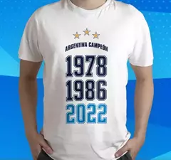 Remera mundial argentina (varios diseños)
