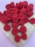 Aplique laço tricô vermelho – 4 unidades