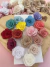 Flor de tecido rosa bebê– 5 unidades - comprar online