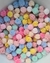 Pompom malha 10mm candy color – 50 unidades