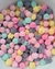 Pompom malha 10mm candy color e cinza– 50 unidades
