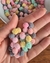 Pompom malha 10mm candy color e cinza– 50 unidades - comprar online