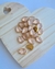 Chaton engrampado gota 13X18mm pêssego – 10 unidades