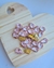 Chaton engrampado gota 13X18mm rosa bebê – 10 unidades