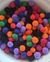 Pompom bolinha 10mm cores sortidas – 50 unidades