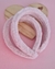 Tiara de pelúcia rosa bebê - unidade