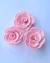 Flor de tecido rosa bebê– 5 unidades na internet
