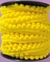Fita de pompom amarelo canário - 2 metros