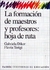 FORMACION DE MAESTROS, LA