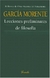 LECCIONES PRELIMINARES DE FILOSOFIA