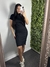 Vestido Midi Manga - Preto - Loja B'Mikaylla