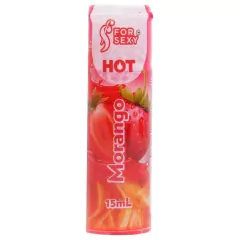 GEL HOT PARA SEXO ORAL COMESTIVEL MORANGO 15ML FORSEXY