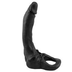 ANEL COMPANHEIRO PENIS DE BORRACHA MACICA 15,7 X 3,4CM PRAZER E CIA