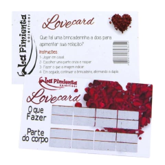 RASPADINHA LOVE CARD LA PIMIENTA