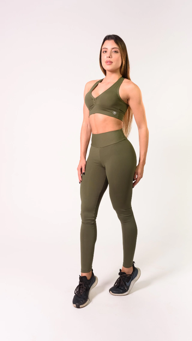 Calça legg Lisa Verde Militar