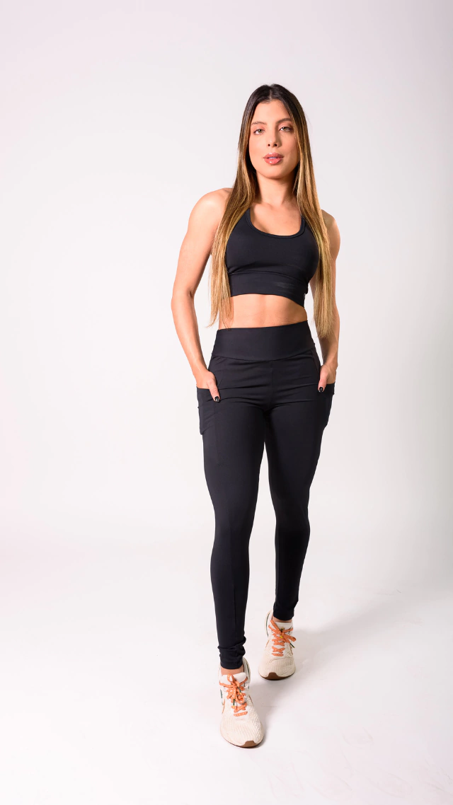 Calça legg Básica com Bolso - 7476