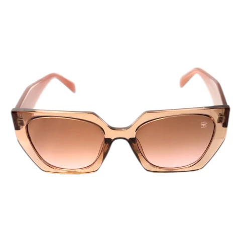 Óculos de Sol Feminino Gatinho Koom Florescer - Marrom Cristal - comprar online