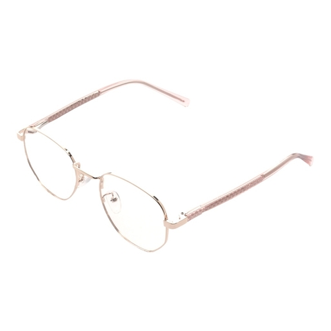 Armação Para Óculos De Grau Hexagonal Koom - Celestial Glare - Dourado com Rosa - comprar online