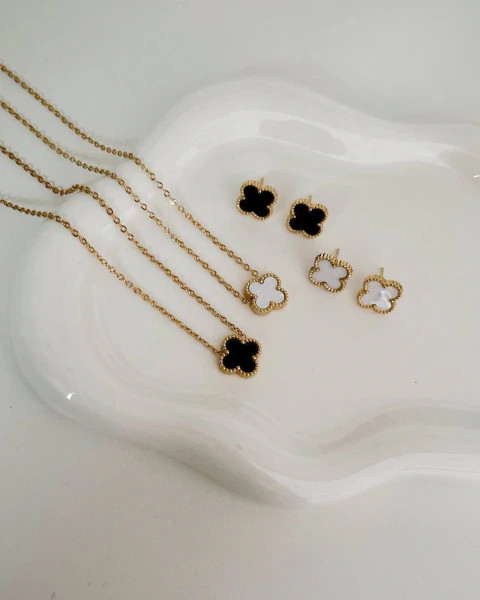 CONJUNTO TREVO AÇO INOXIDÁVEL