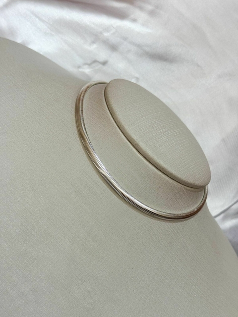 CHOKER MALHA - PRATA