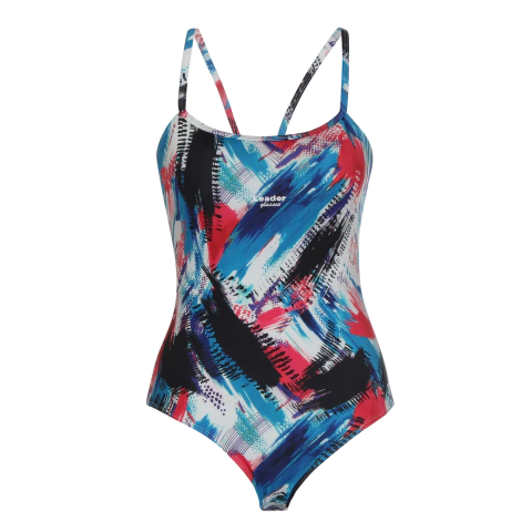 Maiô Estampado Azul e Rosa - Supermicrofibra