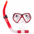 Kit de Mergulho com Máscara + Snorkel - Vermelho