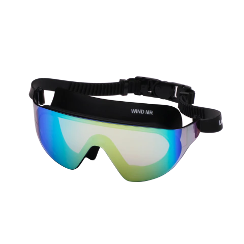 Óculos Máscara Natação Águas Abertas Leader Wind MR Preto