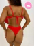 Top Biquini Flor vermelho - comprar online