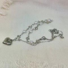Collar corazón AQ en internet