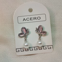Aro mariposa con perla - comprar online