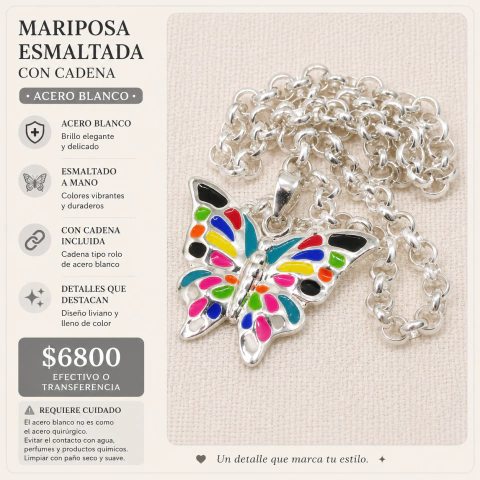 Mariposa esmaltada