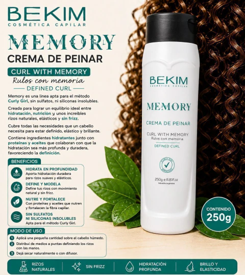 Crema de peinar rulos MEMORY Bekim
