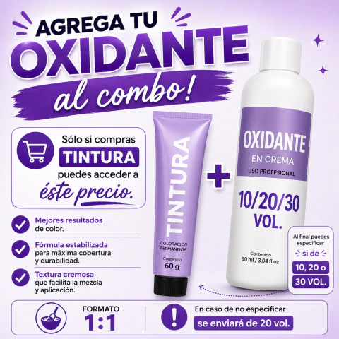 Cremas oxidantes