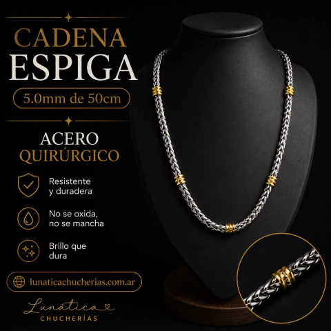 Cadena espiga 50 cm
