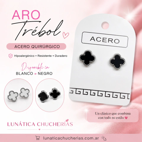 Aro trébol AQ estilo Van