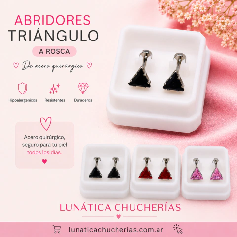 Abridores triángulos engarzado AQ a rosca