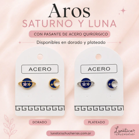 Aros saturno y luna